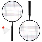 A set of badminton racket + 2 shuttlecock MIX