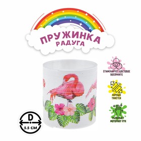 Пружинка - радуга «Фламинго», цвета МИКС в Донецке