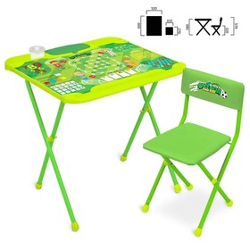 Комплект детской мебели «Футбол», стол, стул мягкий, цвета МИКС