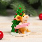 Souvenir Polyresin "Mesostic have Christmas trees with candy" 5,7x3,4x3,8 cm