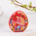Candle-egg with picture "Wreath", 5.5 x 6 cm