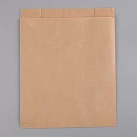 Пакет бумажный фасовочный, крафт, V-образное дно 25 х 20 х 9 см,
