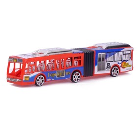Автобус инерционный «Городской», цвета МИКС, в пакете