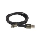 Зарядный кабель Aura TPC-UM5B MicroUSB, черный 1.2 метра 4516492 - фото 88594