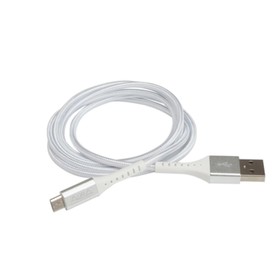 Зарядный кабель Aura TPC-UM6S MicroUSB, серебро 1.2 метра 4516493