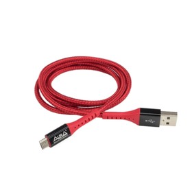 Зарядный кабель Aura TPC-UM7R MicroUSB, красный 1.2 метра 4516494