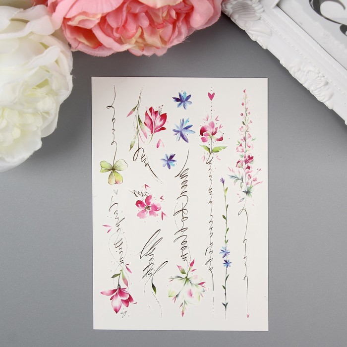 Татуировка на тело "Miami Tattoos Mood to bloom"