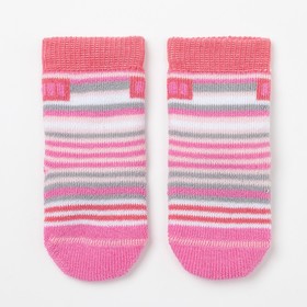 Носки детские махровые, цвет розовый, размер 7-8 (3 шт)