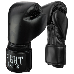 Перчатки боксёрские детские FIGHT EMPIRE, 4 унции, цвет чёрный