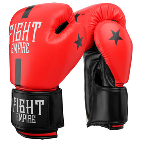 Перчатки боксёрские FIGHT EMPIRE, 10 унций, цвет красный