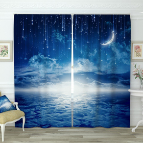 Фотошторы «Ночное небо», размер 145 х 260 см, габардин