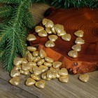 Фигурка для поделок и декора "Сердце", набор 50 шт., размер 1 шт. 1,5×1,5×0,5 см, цвет золото