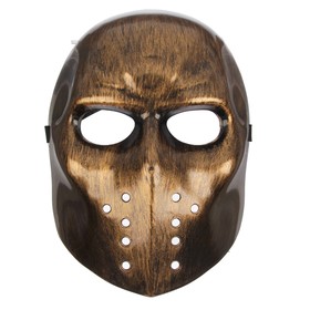 Carnival mask "Fear," gold