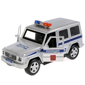 Машина металлическая инерционная Mercedes-Benxz G-class «Полиция» 12 см, световые и звуковые эффекты