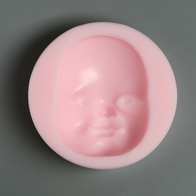 Mold silicone №976 "baby Face" 8 x 6 cm depth - 2 cm