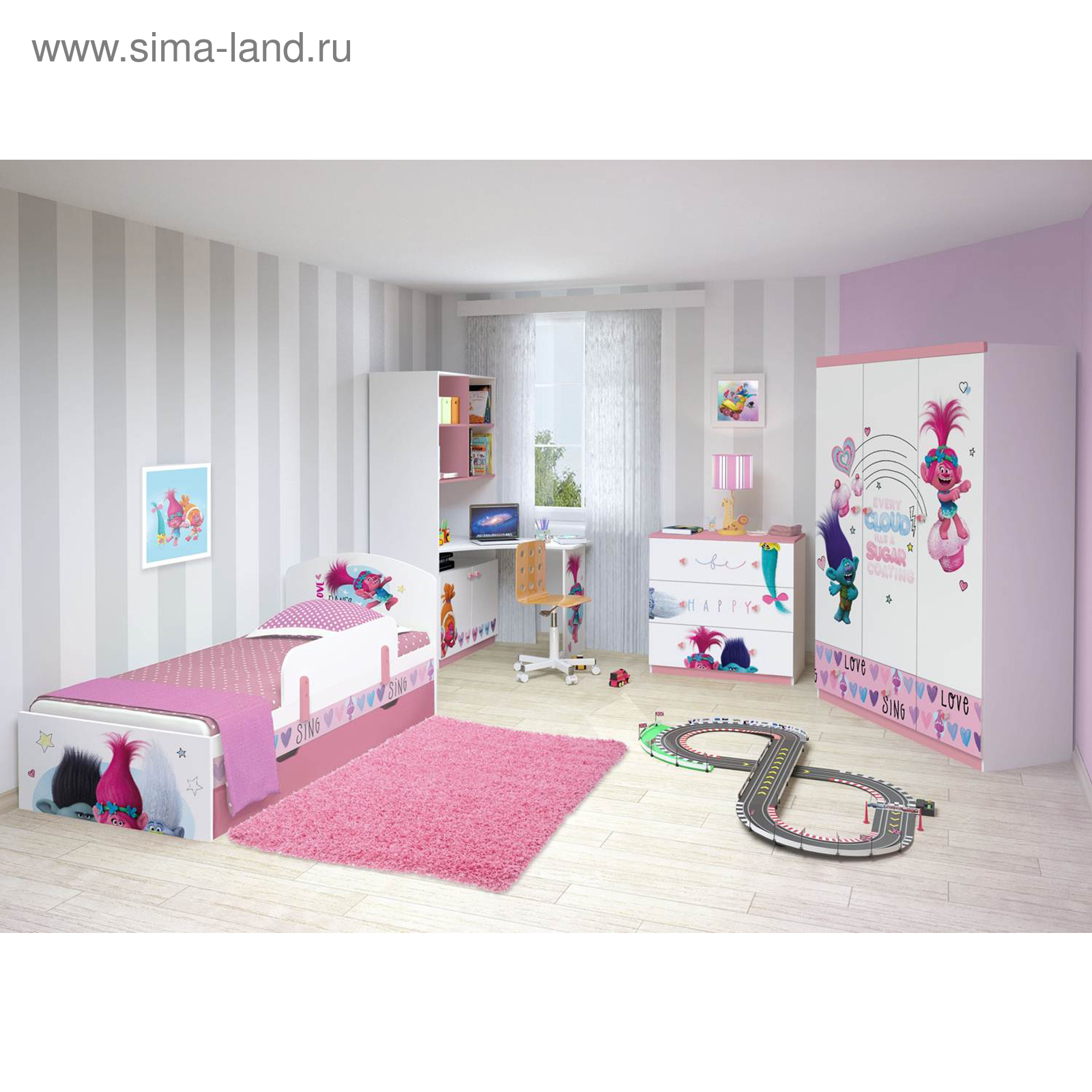 Стеллаж двухсекционный Polini Kids fun 1230