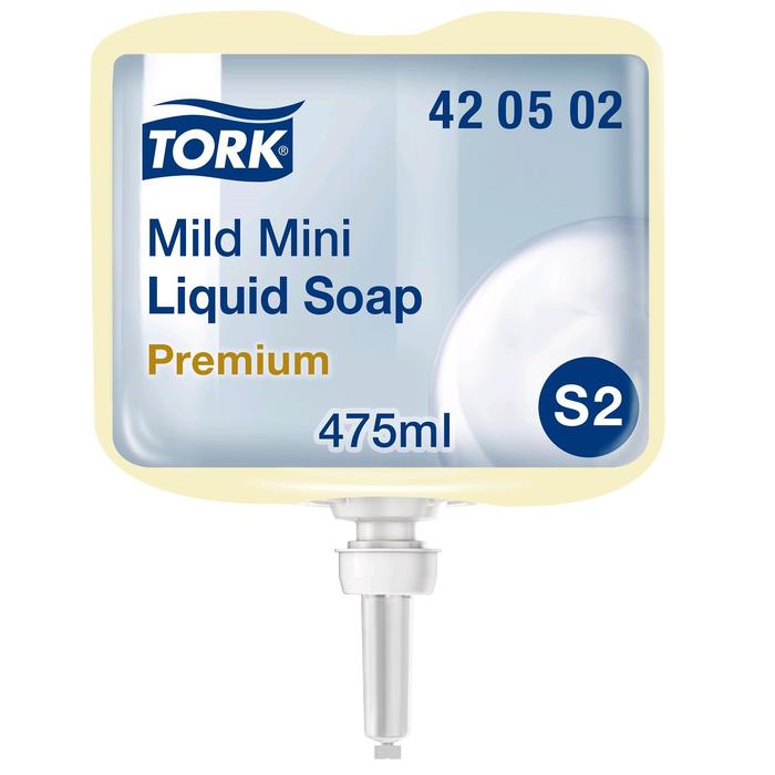 Жидкое мыло-крем для рук Tork Premium мини, S2, белый, 475 мл - фото 5174223