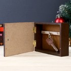 Ключница "Снегири" венге 12х17 см - фото 799875726