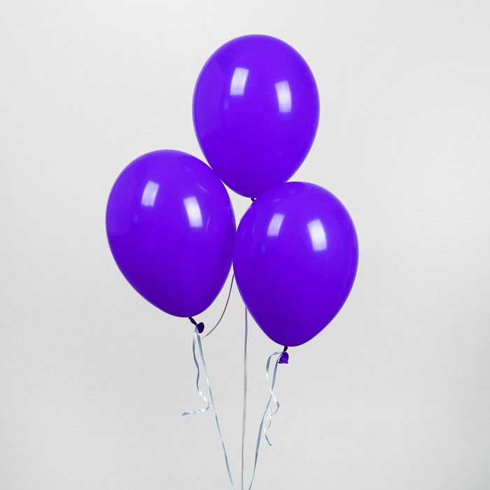 Шар латексный 12", пастель, набор 100 шт., цвет фиолетовый