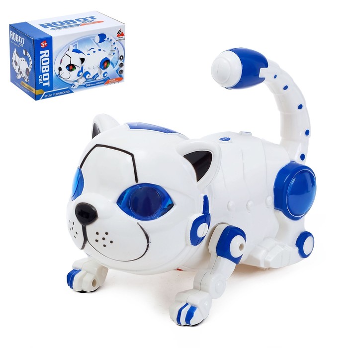 Игрушка-робот «Кошка», работает от батареек, световые и звуковые эффекты, МИКС