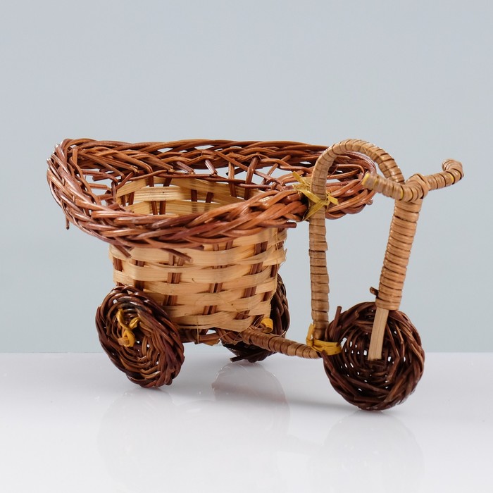 Сувенир «Велосипед», 10×15×7 см, ива