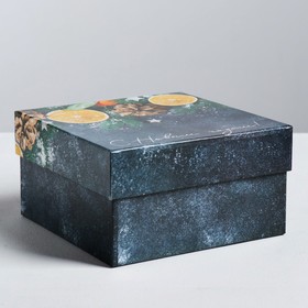 Подарочная коробка «С Новым годом», 16 × 16 × 9 см