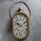 Часы настенные, серия: Интерьер, "Кортили", золотистые, 35х77 см, под старину - фото 9260461