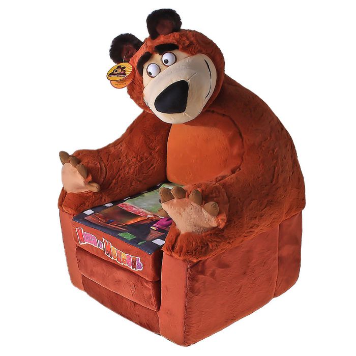 Мягкая игрушка " Кресло-кровать Маша и Медведь"