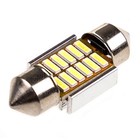 Лампа светодиодная Skyway T11 (C5W), 12 В, 12 SMD диодов, с цоколем 31 мм, S08201312 4538297 - фото 7061775