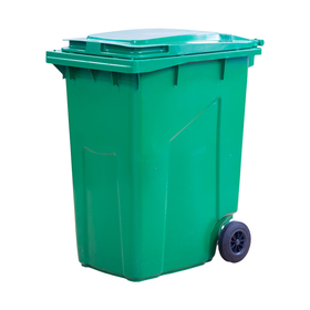 Мусорный контейнер на 2-x колесах с крышкой 360 л зеленый