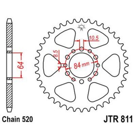 Звезда ведомая JT sprockets 811.45 4543161