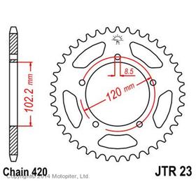 Звезда ведомая JT sprockets 23.47 4543170