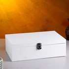 Подарочный ящик, белая кисть, 34×21,5×10,5 см Подарочный ящик, белая кисть, 34×21,5×10,5 см