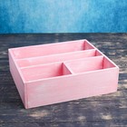 Ящик- комодик большой, розовая кисть, 34,5×30×10 см Ящик- комодик большой, розовая кисть, 34,5×30×10 см