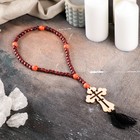 Четки деревянные, с крестом, 40 см, микс - фото 798932079