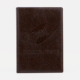 Обложка для паспорта и автодокументов с вкладышами ПВХ, цвет коричневый (2 шт)