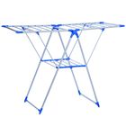 Сушилка для белья напольная складная, окрашенная, 130×50×95 см, рабочая длина 8 м, цвет МИКС