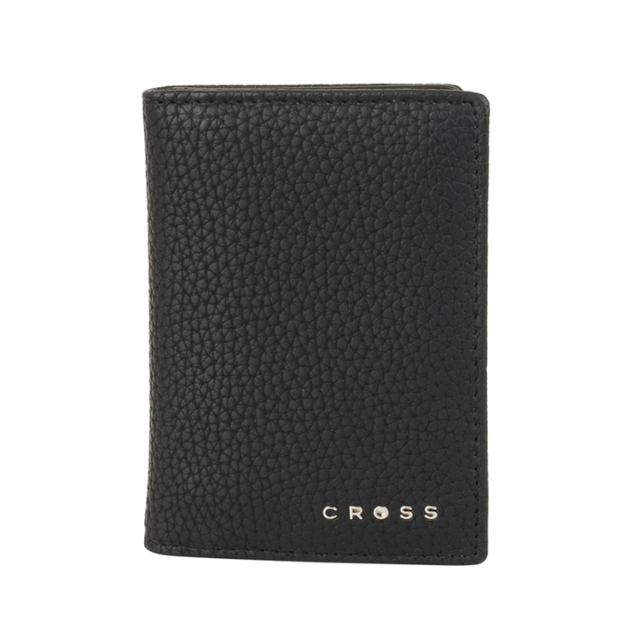 Визитница Cross Nueva Management Black, кожа наппа, фактурная, чёрный, 10,5×7,5×2 см