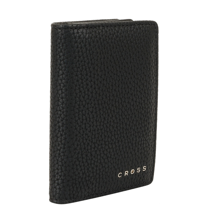 Визитница Cross Nueva Management Black, кожа наппа, фактурная, чёрный, 10,5×7,5×2 см