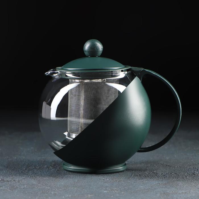 Чайник заварочный «Забота» матовый, с металлическим ситом, 700 мл, цвета МИКС