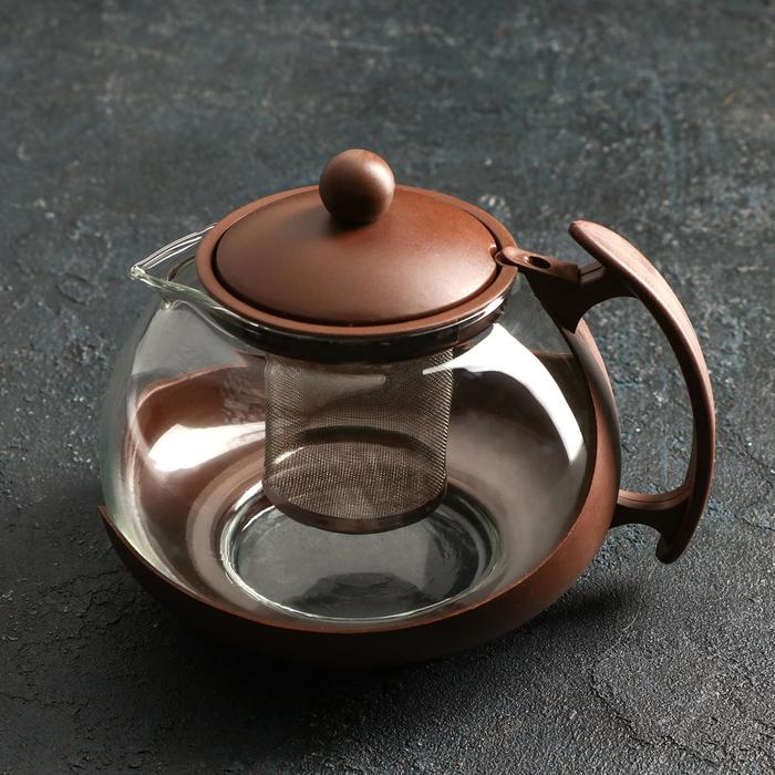 Чайник заварочный «Фантазия», с металлическим ситом, 1,25 л, цвет МИКС - фото 58888957