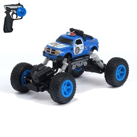 Radio controlled car "Police" 4WD all-wheel drive, battery, MIX color