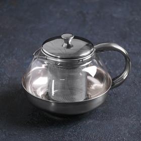 Чайник заварочный «Металлик», с металлическим ситом, 600 мл