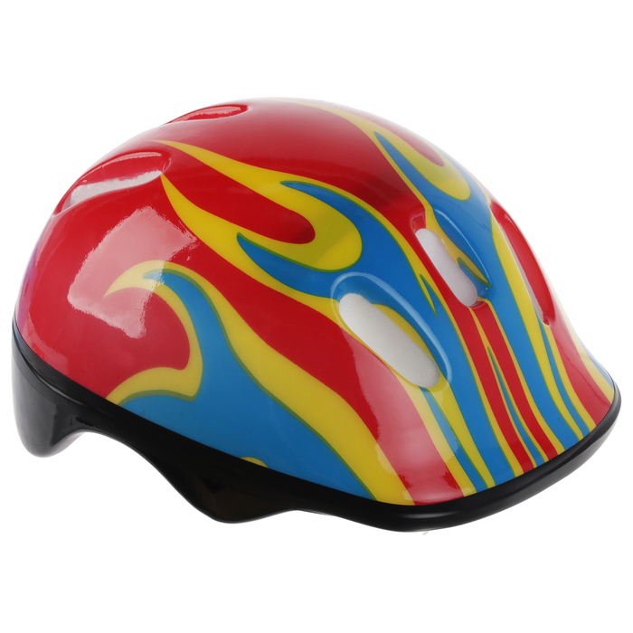 Шлем защитный детский OT-H6, размер M (55-58 см), цвет: красный