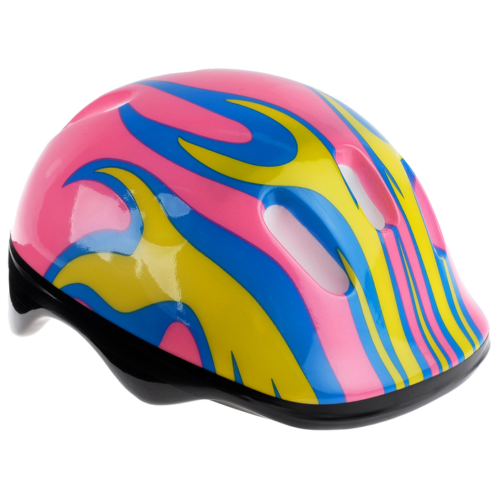Шлем защитный детский OT-H6, размер M (55-58 см), цвет: розовый