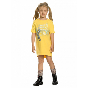 Платье для девочек, рост 110 см, цвет жёлтый