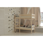 Детская двухъярусная кровать «Дональд», 80×200 см, массив сосны, без покрытия - фото 7039572