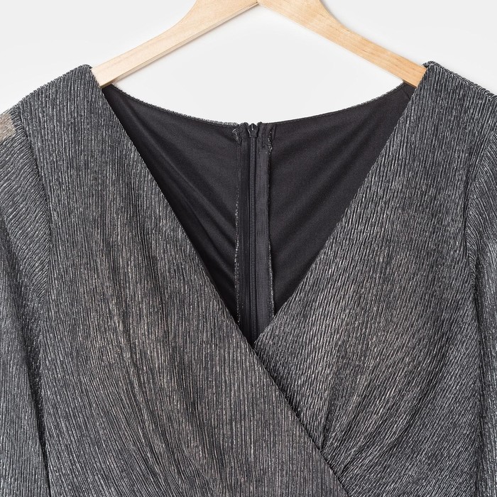 Платье женское MINAKU "Isabel", длинное, размер 46, цвет серебро - фото 798276332