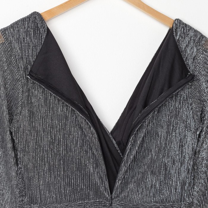 Платье женское MINAKU "Isabel", длинное, размер 46, цвет серебро - фото 798276333