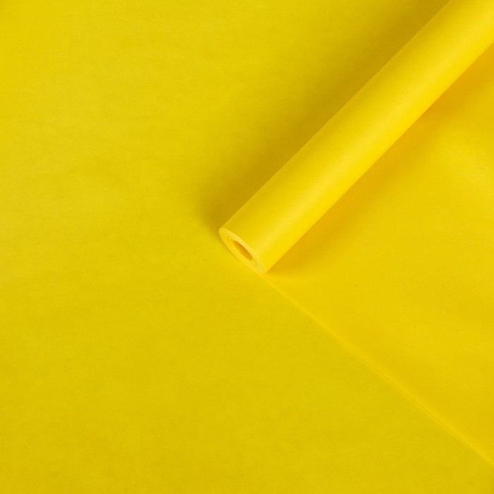 Бумага упаковочная крафт двусторонняя, жёлтый, 0,5 х 10 м, 70 г/м² /м2